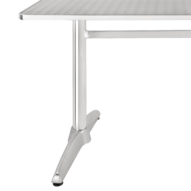 Cleaning Products Bolero Double Pedestal Table Rectangular 600mm - U432 Bolero