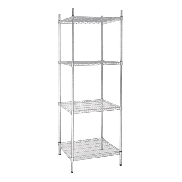 Shelving Vogue 4 Tier Wire Shelving Kit 610x610mm - U884 Vogue