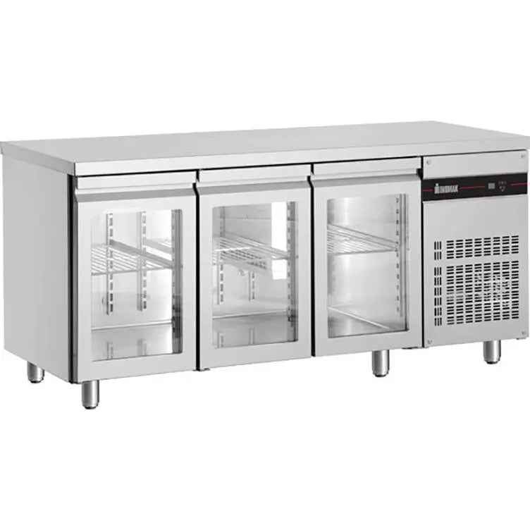 Inomak Refrigeration Glass Undercounter Fridge 1790mm - UBI7179G Mattys