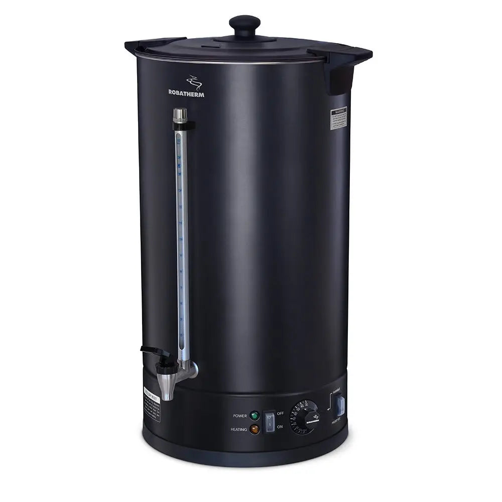 Robatherm Beverage Black Powder Coated, Variable Pre-Set Control Water Urn, 30Ltr - UDB30VP Mattys