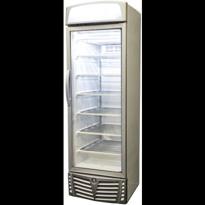 Bromic UF0440LS LED Glass Door Static Freezer w/Lightbox - 440 Litre - UF0440LS LED Mattys