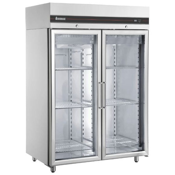 Double Door Upright Glass Fridge Mattys