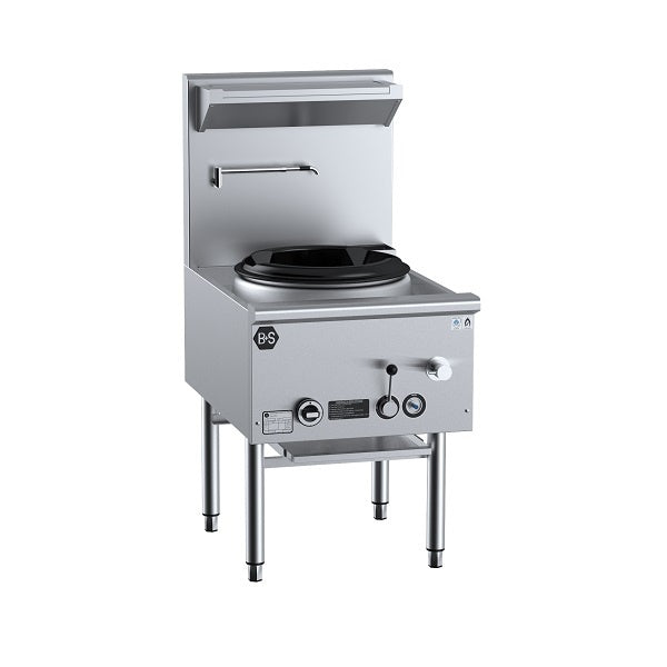 B+S Black UFWWD-1 Gas Single Hole Deluxe Waterless Wok Table Mattys