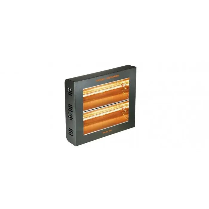 Varmatec Varma 400/2V Double Vertical Infrared Wall/ Ceiling-Mounted Heater with Waterproof Design and On/Off Switch Controls Mattys