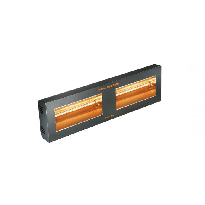 Varmatec Varma 400/2 Double horizontal Infrared Wall/ Ceiling-Mounted Heater with Waterproof Design and On/Off Switch Controls Mattys
