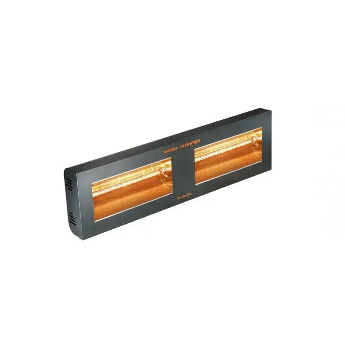 Varmatec Varma 400/2 Double horizontal Infrared Wall/ Ceiling-Mounted Heater with Waterproof Design and On/Off Switch Controls Mattys