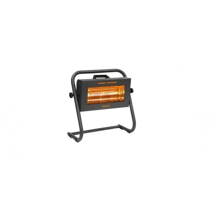 Varmatec Varma Fire 2 Revolving floor model single infrared Heater with Waterproof Design and On/Off Switch Controls Mattys