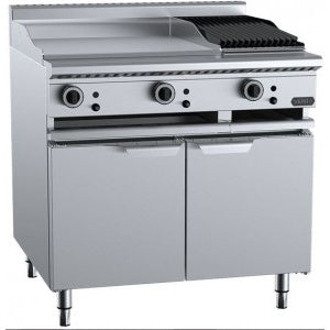 B+S Verro Combination Tops 600mm Grill Plate & 300mm Char Broiler Bench Mounted VBT-GRP6-CBR3BM Mattys