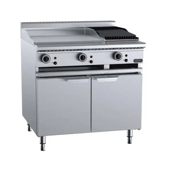 B+S Verro Gas Combination 600mm Grill Plate & 300mm Char Broiler - VBT-GRP6-CBR3 Mattys