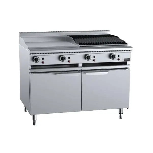 B+S Verro Gas Combination 600mm Grill Plate & 600mm Char Broiler - VBT-GRP6-CBR6 Mattys