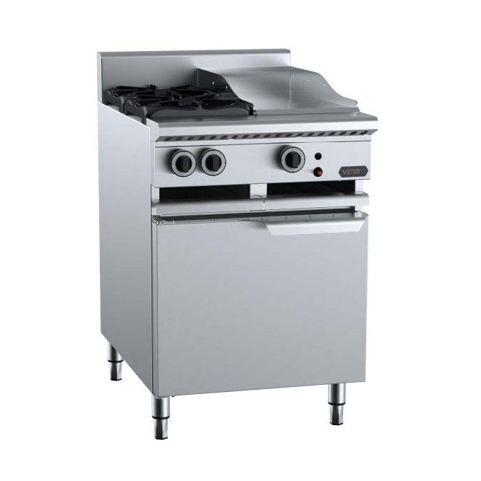 B+S Verro VBT-SB2-GRP3 Gas Combination Two Open Burners & 300mm Grill Plate Mattys