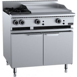 Verro Combination Tops Two Open Burners & 600mm Grill Plate Bench Mounted VBT-SB2-GRP6BM Mattys