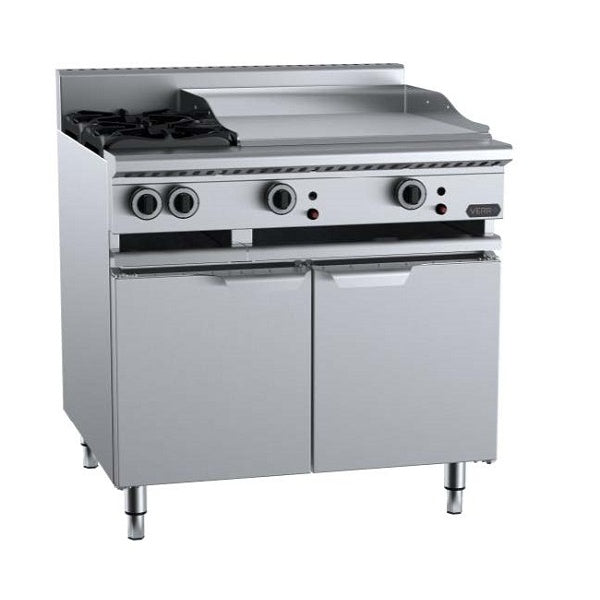 B+S Verro VBT-SB2-GRP6 Gas Combination Two Open Burners & 600mm Grill Plate Mattys