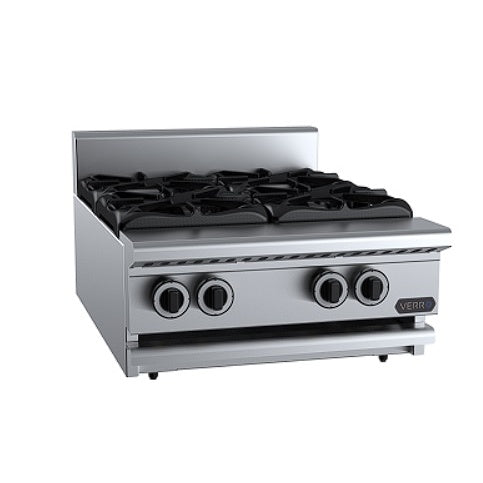 B+S Verro VBT-SB4BM Gas Four Burner Boiling Top - Bench-mounted Mattys
