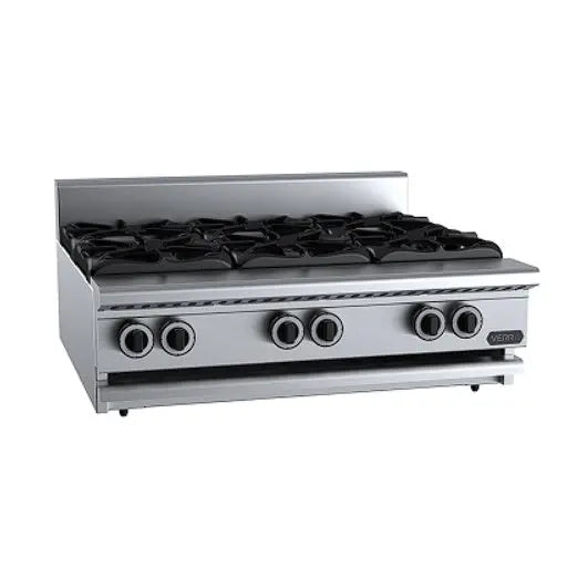 Cook Tops B+S Verro Gas Six Burner Boiling - Bench-mounted - VBT-SB6BM Mattys