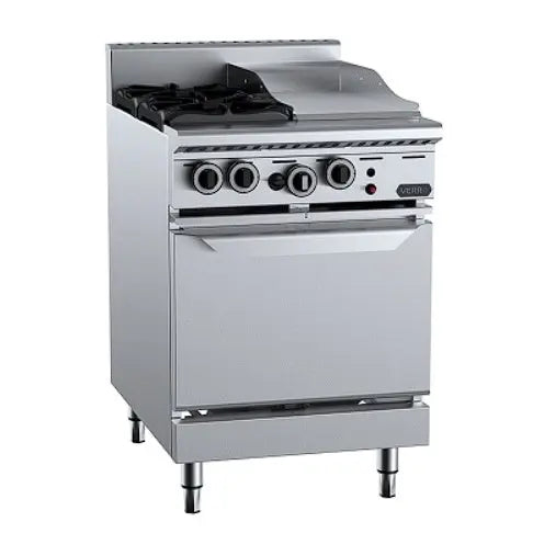 Cook Tops B+S Verro - Gas Two Open Burners & 300mm Grill Plate with Oven - VOV-SB2-GRP3 Mattys