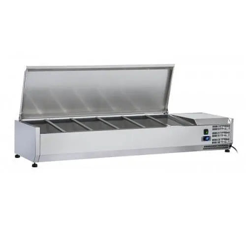 Anvil Aire Refrigeration 1800 Stainless Steel Lid Refrigerated Ingredient Well - VRX1800S Mattys