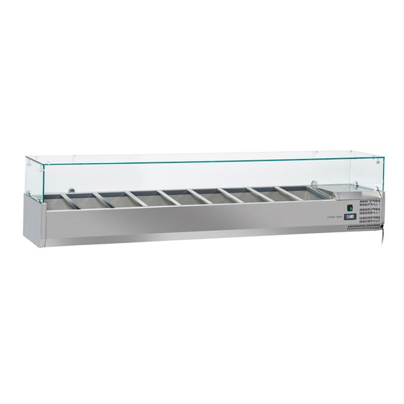Anvil VRX2000 Refrigerated Glass Canopy Ingredient Unit Mattys