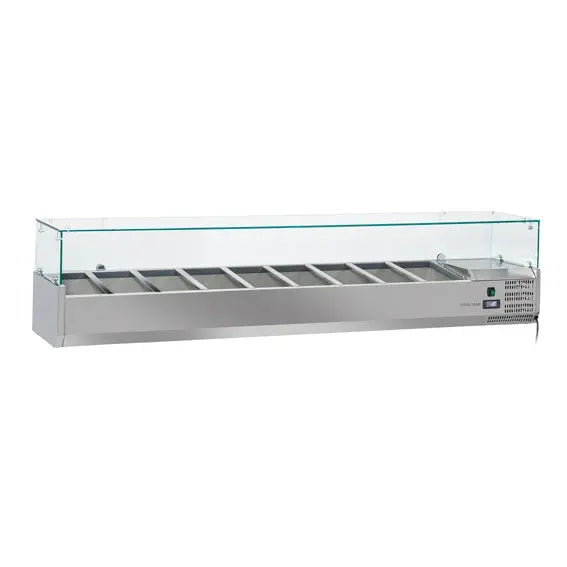 Anvil Refrigerated Glass Canopy Ingredient Unit - VRX2000 Mattys
