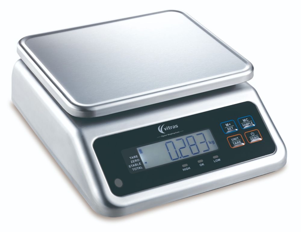 Benchtop Vitras Dual Display 30kg Waterproof Portion Scale - PSC9502 Mattys
