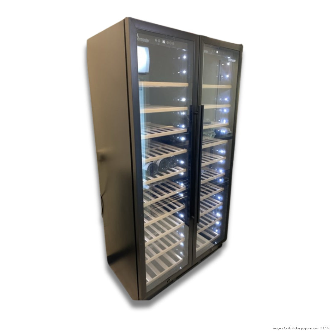 F.E.D Thermaster WB-218B Dual Zone Two Door Premium Wine Cooler Mattys