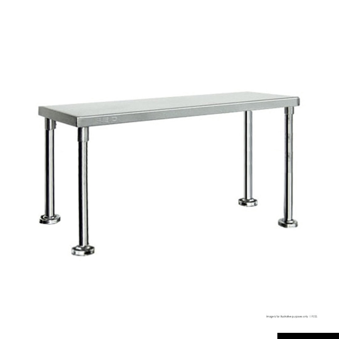 F.E.D-WBO1-1500-400 Single Tier 400mm Deep Workbench Overshelf 450mm High Mattys