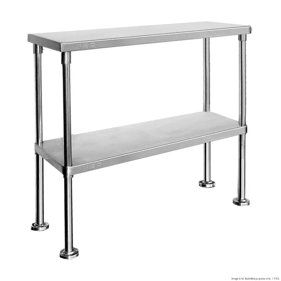Stainless Steel & Shelving F.E.D. Modular systems Double Tier Workbench Overshelf WBO21800 Mattys