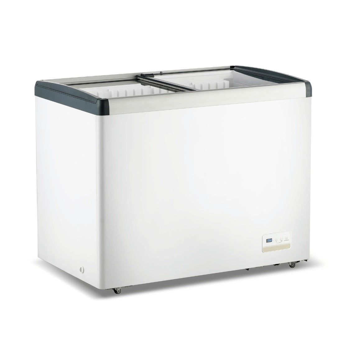 Thermaster 336L Chest Freezer with Flat Glass Sliding Lids - WD336G Thermaster
