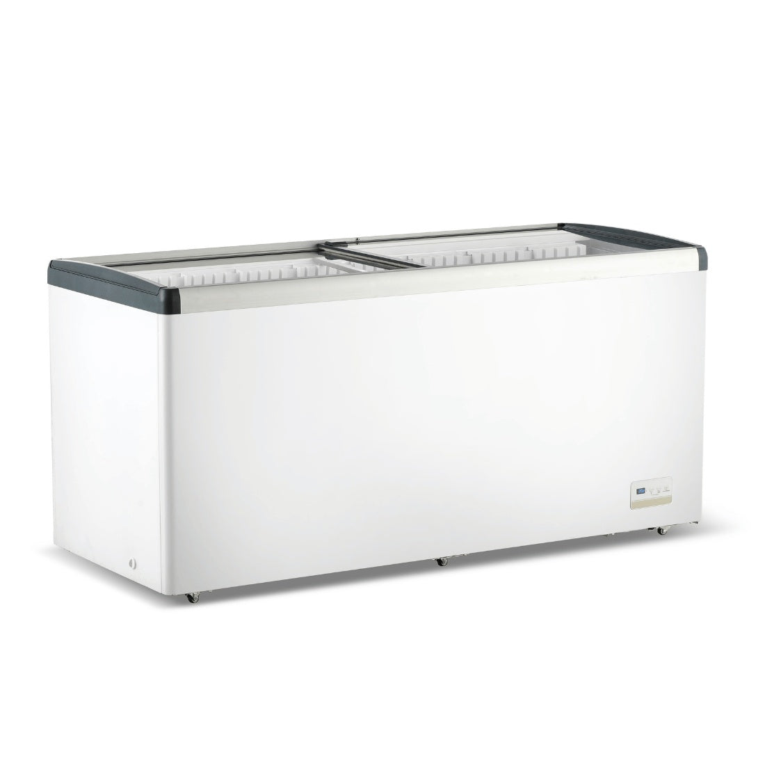 Thermaster 586L Chest Freezer with Flat Glass Sliding Lids - WD586G Thermaster