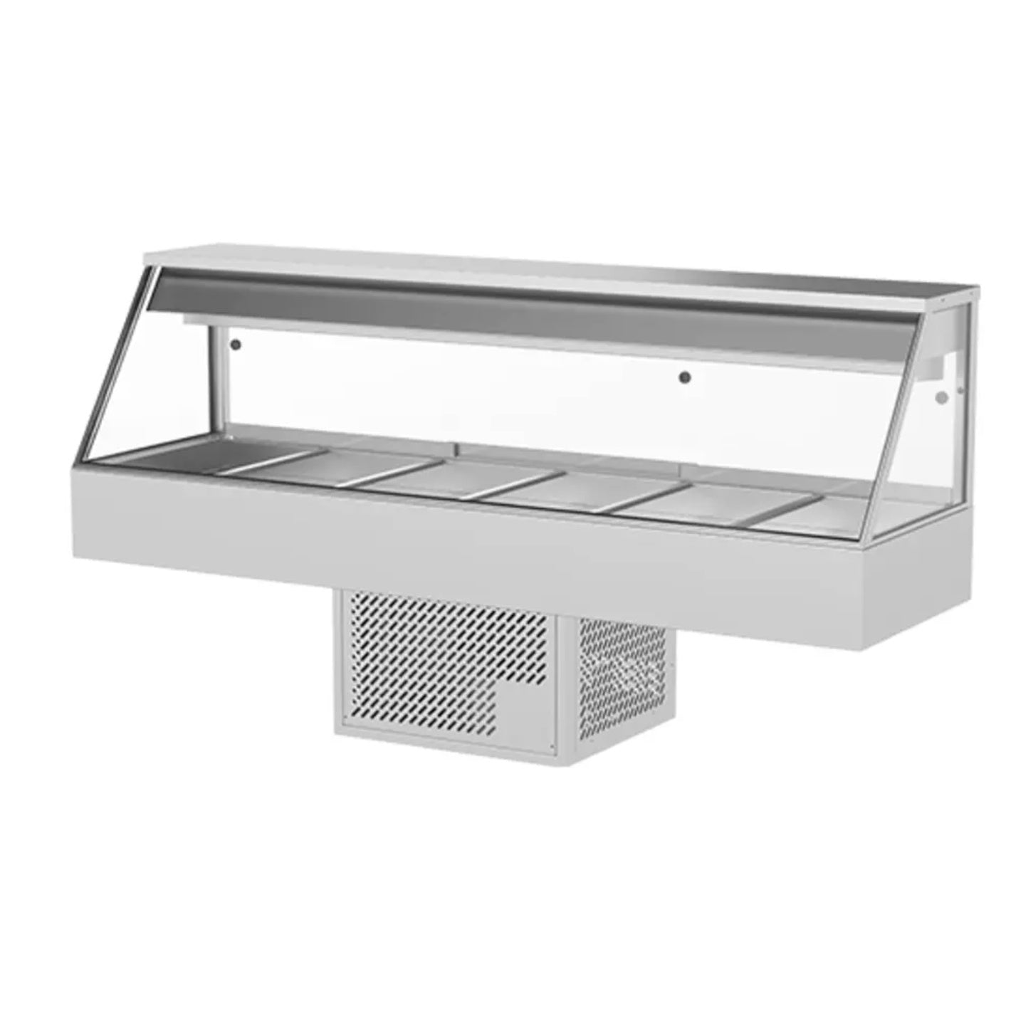 Woodson WR.CFS26 Straight Glass Cold Food Display - 6 Bays Mattys