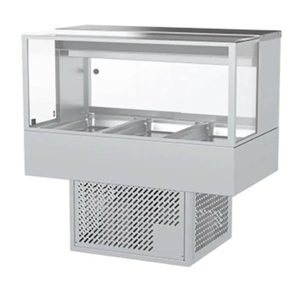 Woodson WR.CFSQ23 Square Glass Cold Food Display - 3 Bays Mattys