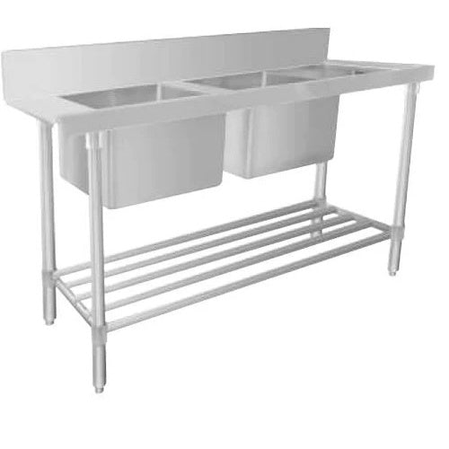 Mixrite Stainless Steel Dishwasher Double Inlet Sink WSS27165R Mattys