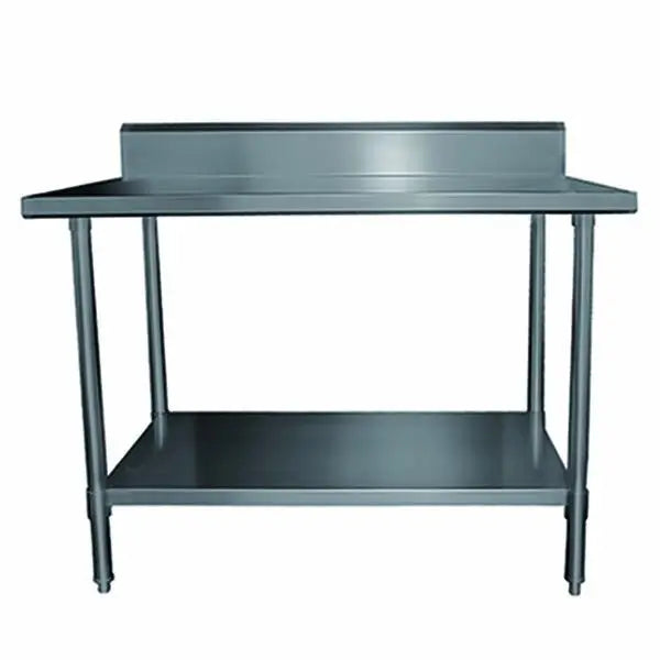Cookrite Benches Mixrite Work Bench with Splash-back 2400 x 700 x 900 - WTS724B Mattys