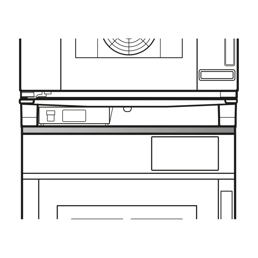 UNOX Stack Installation Kit (XEEQC-0011-E) β a commercial kitchen equipment accessory, supplied by Matty's.