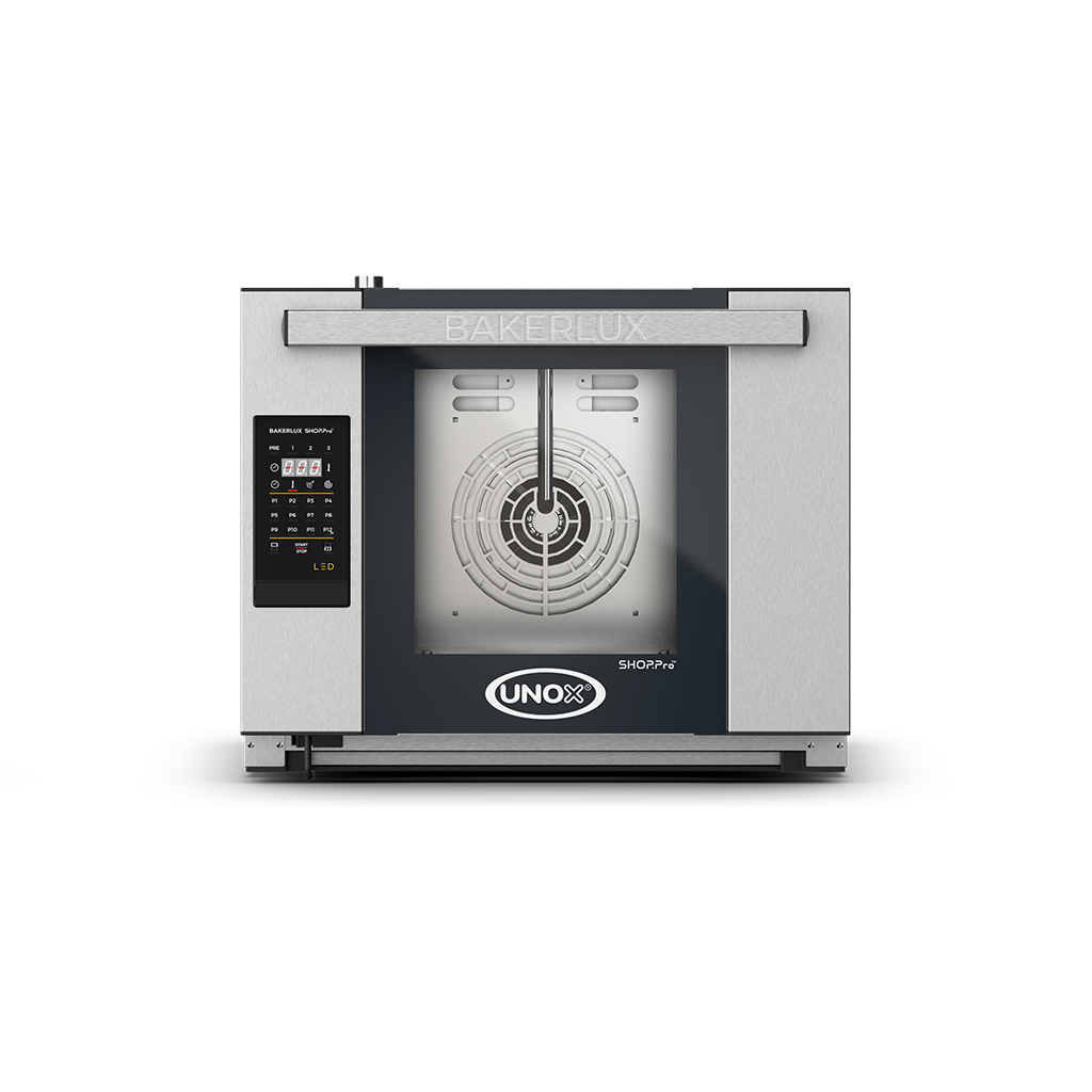 UNOX BAKERLUX SHOP.Pro LED Arianna.Matic Electric 4 trays (XEFR-04HS-ELDV) — a commercial bakery oven for retail and foodservice, supplied by Matty's.