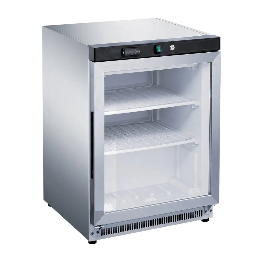F.E.D Thermaster-XF200SG Stainless Steel Upright Static Display Freezer - XF200SG Mattys