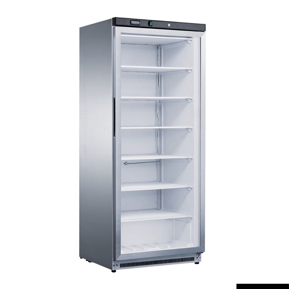F.E.D Thermaster XF600SG Stainless Steel Upright Static Display Freezer Mattys