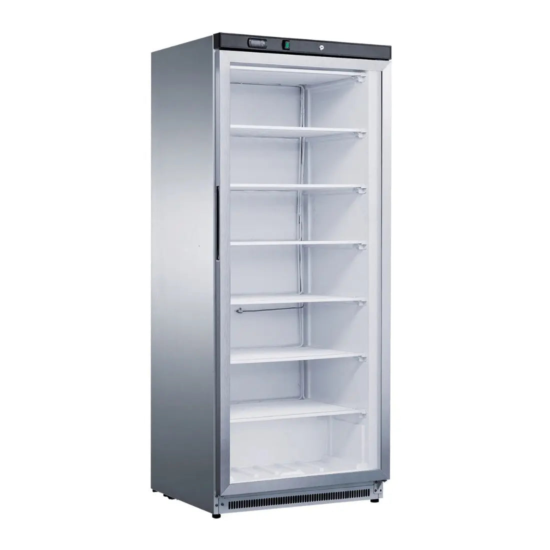 F.E.D Thermaster Stainless Steel Upright Static Display Freezer - XF600SG Mattys