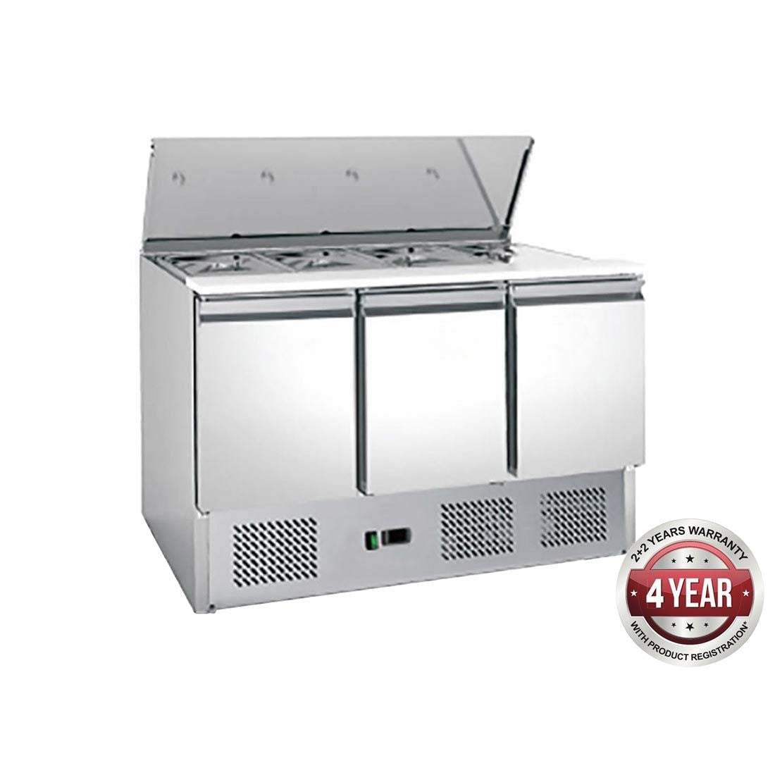 F.E.D. FEDX Three Door Salad Prep Fridge XGNS1300S Mattys