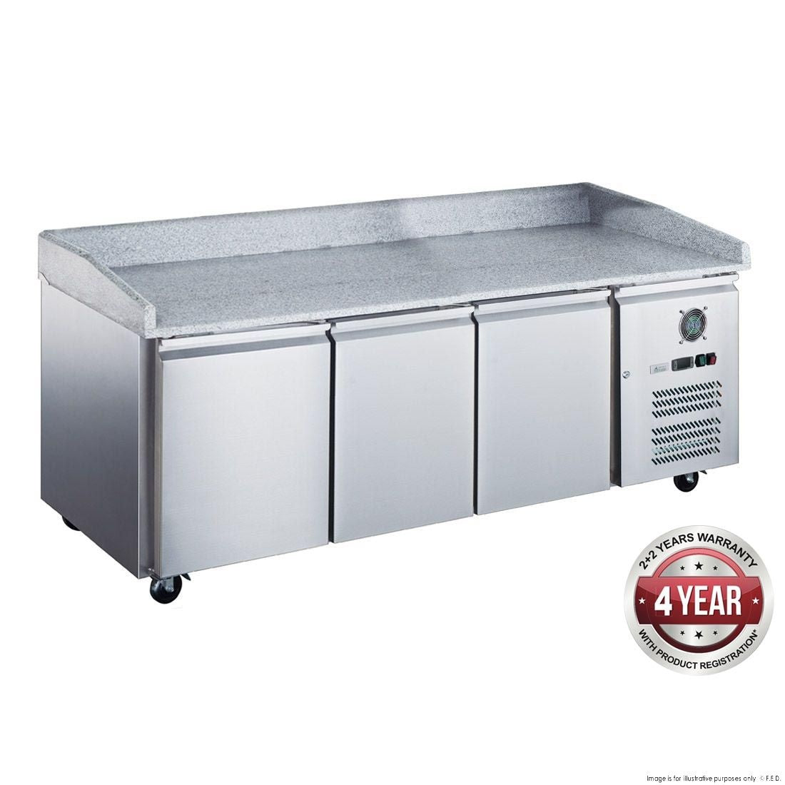 F.E.D. FED- XXPZ3600TN Three Door Standard Saladette - XPZ3600TN Mattys