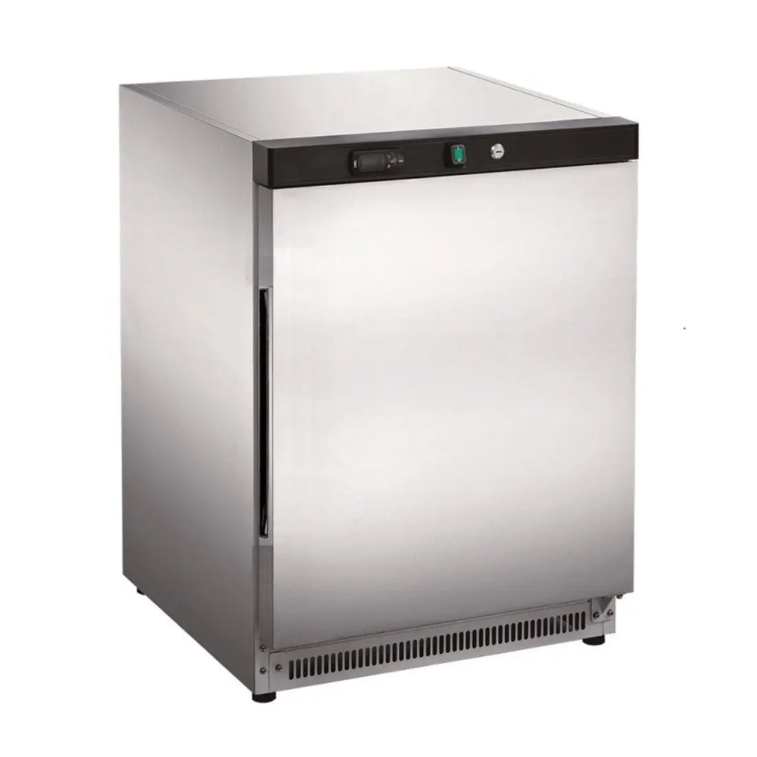 F.E.D Thermaster-XR200SS Stainless Steel Upright Static Fridge Mattys