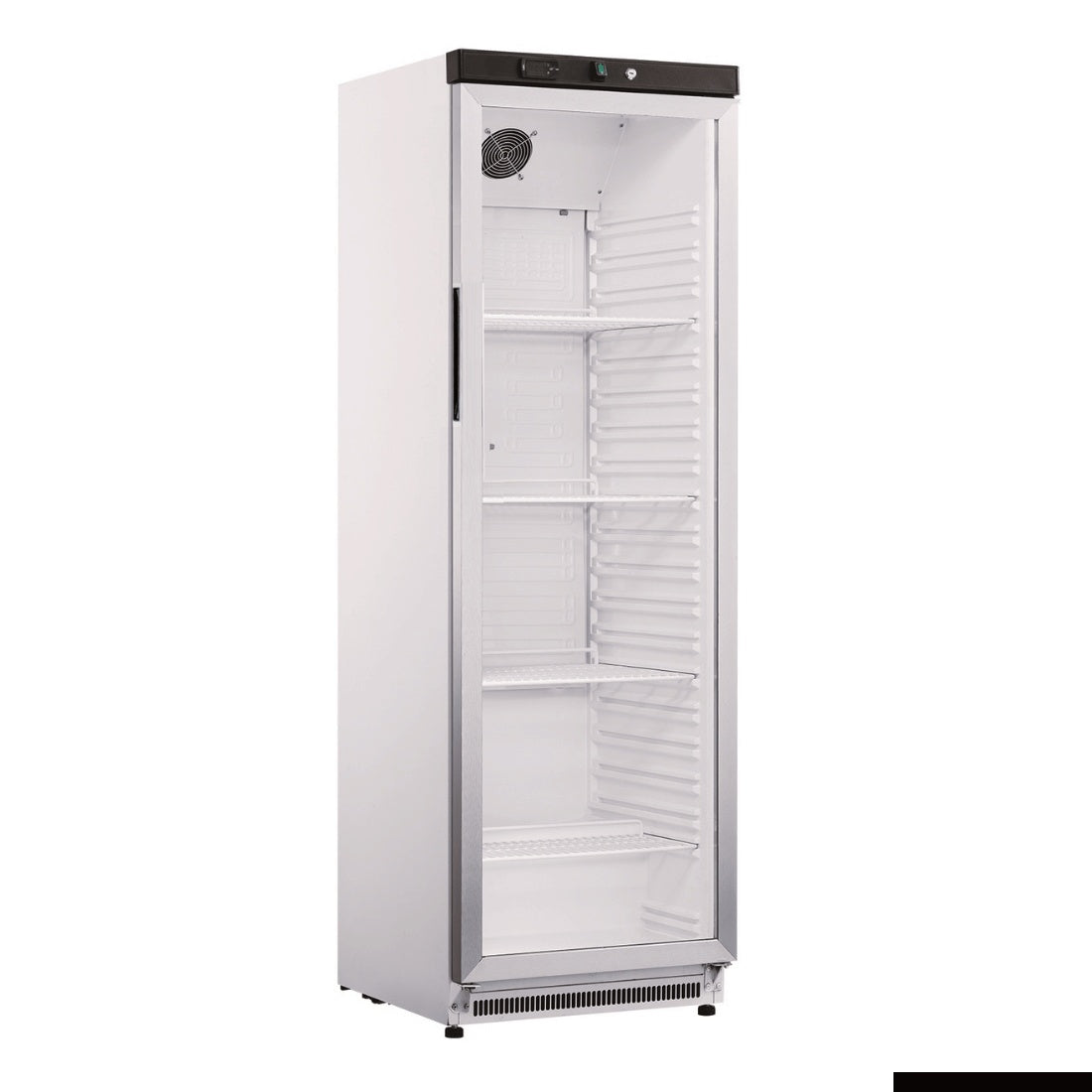 F.E.D Thermaster-XR400SG Stainless Steel Upright Static Display Fridge Mattys