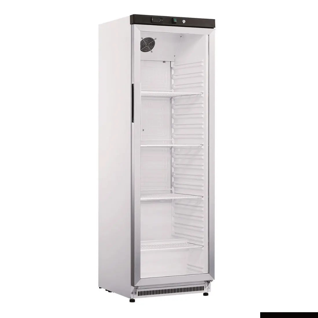 F.E.D Thermaster-XR400SG Stainless Steel Upright Static Display Fridge Mattys