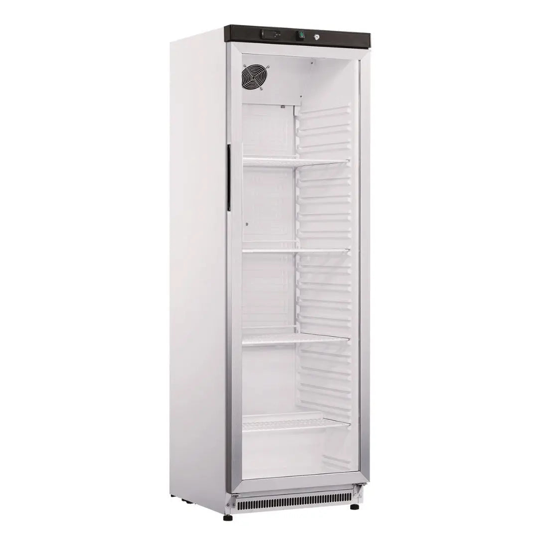 F.E.D Thermaster-XR400SG Stainless Steel Upright Static Display Fridge FED-X