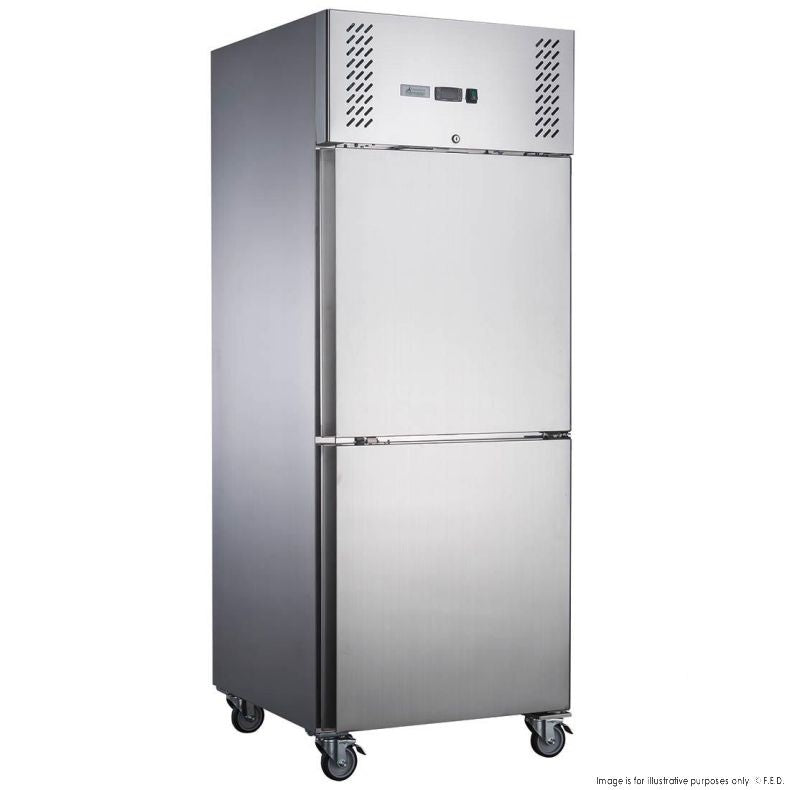 F.E.D. XURC600S1V FED-X S/S Two Door Upright Fridge