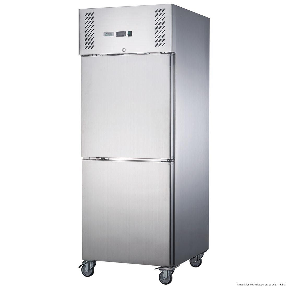 F.E.D. XURF650S1V FED-X S/S Two Door Upright Freezer