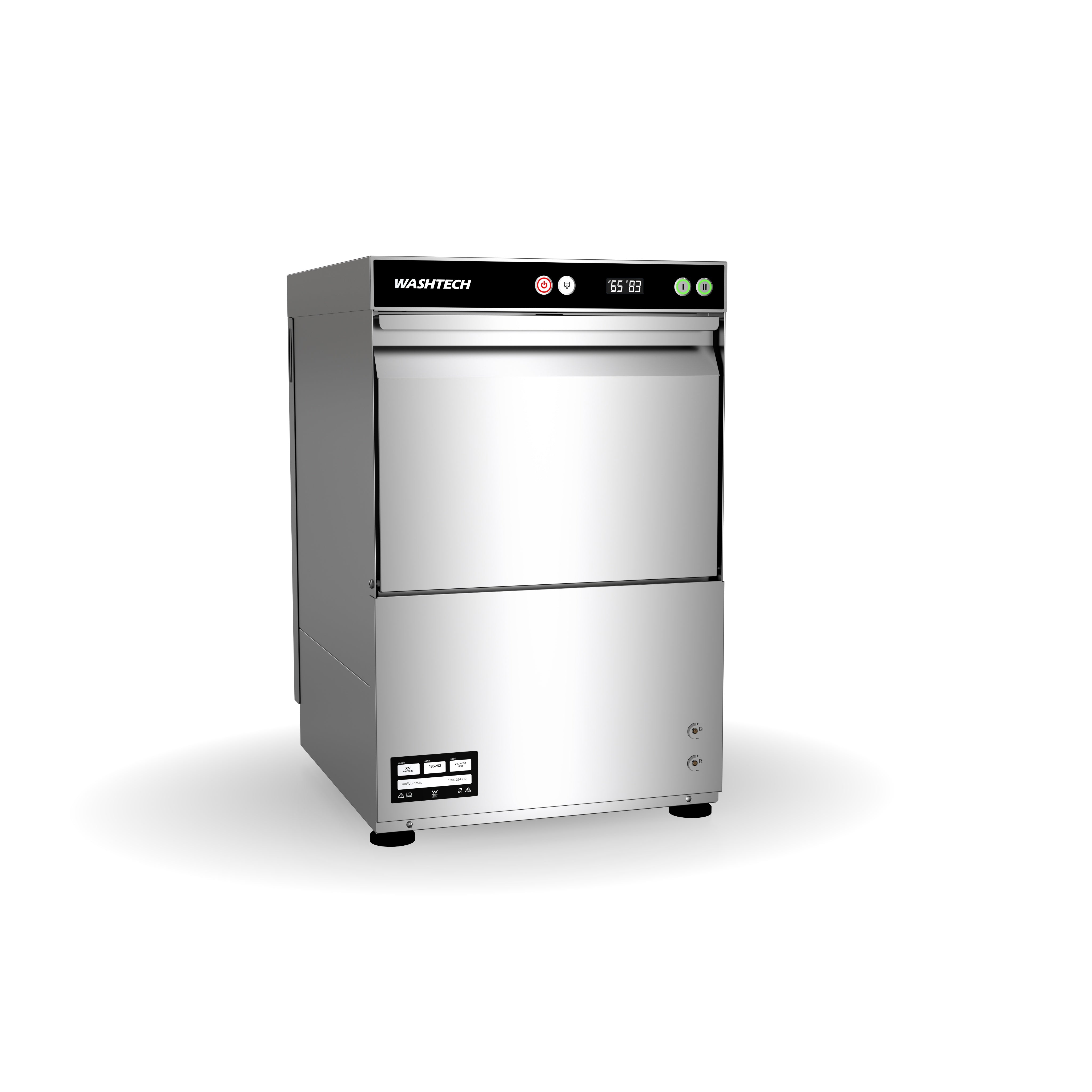 Washtech Compact Undercounter Dishwasher 450mm Rack XV