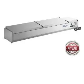 Refrigeration F.E.D. FEDX Salad Bench with Stainless Steel Lids XVRX2000/380S Mattys
