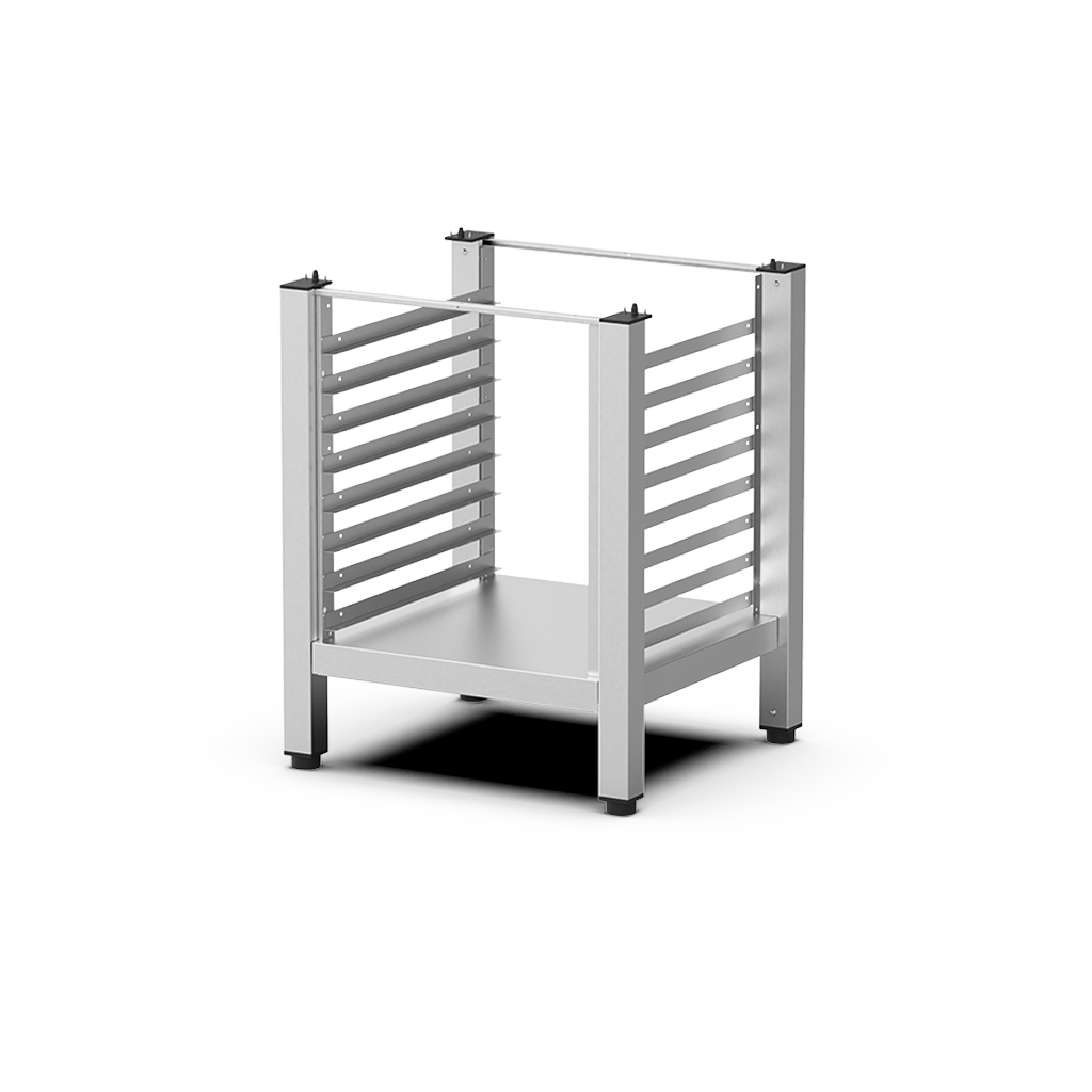 UNOX High Open Stand with Lateral Supports (XWKRT-08HS-H) — a commercial kitchen equipment accessory, supplied by Matty's.