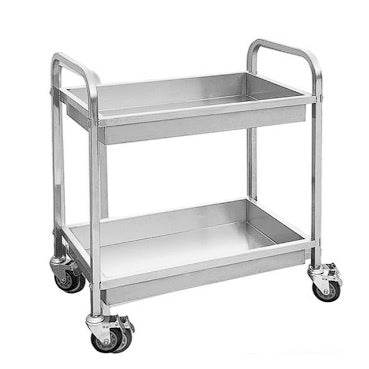 F.E.D. Modular systems YC-102D - Stainless Steel trolley with 2 shelves Mattys